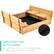 **Open Bottom with Liner**
The bottomless construction facilitates drainage, ventilation, and adjustment of sand depth.