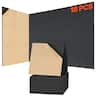 VEVOR - 18 Pack Acoustic Panels with Self Adhesive, 11.8 x 11.8 x 0.4 inch Sound Proof Foam Panels, Polyester Fiber Soundproof - Black