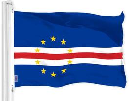 G128 - Cape Verde Flag 3 x 5 ft, 150D Polyester with Brass Grommets - Assorted Colors
