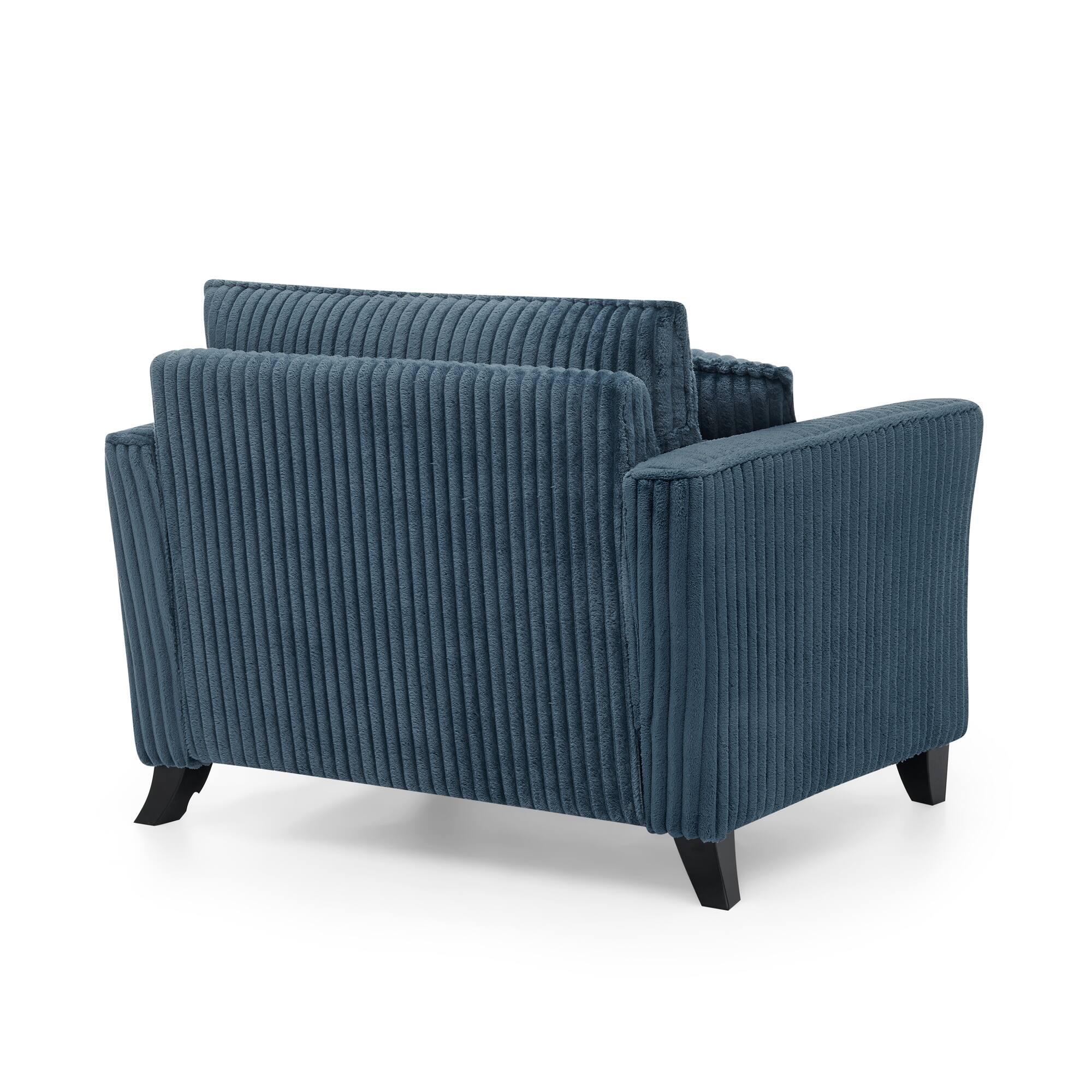 Alt View 5. GOODSILO - Comfortable Single Sofa Chair with Backrest & Armrests - Living Room & Bedroom Accent - Blue.