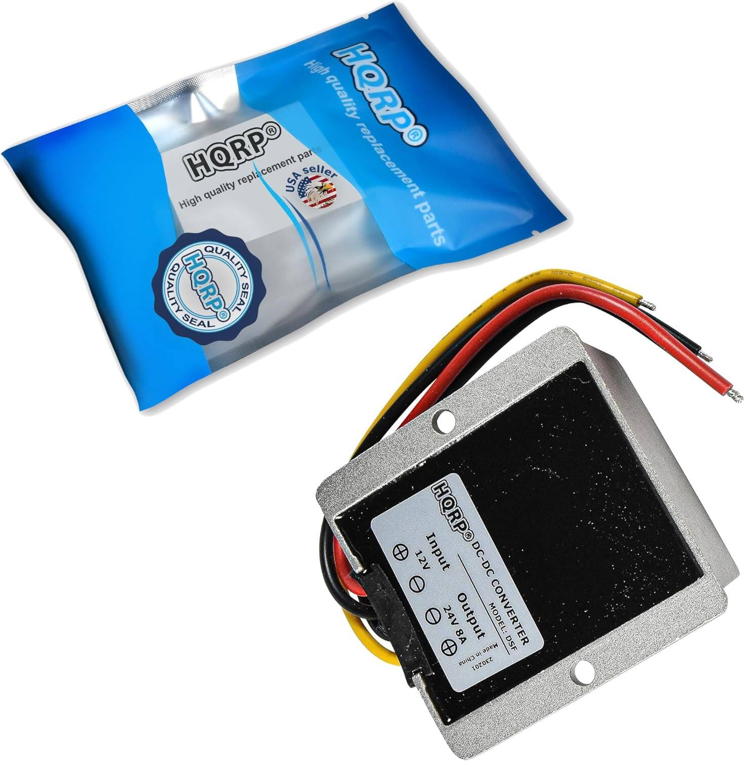 High quality replacement parts  
HQRP  
High quality replacement parts  
USA seller  
QUALITY  
QUALITY  
HQRP SEAL  
HQRP 0 RP 3 D  
12V Input DC-DC Converter  
24V Output  
MODEL: DSF  
Made in China