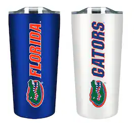 The Fanatic Group - Florida Gators 18oz. Soft Touch Tumbler Two-Piece Set - Multicolor