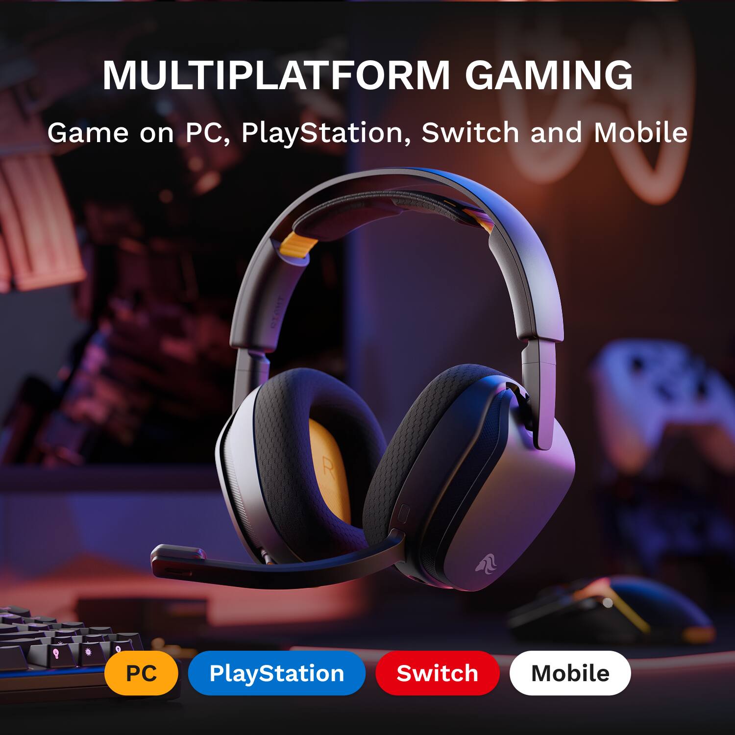 MULTIPLATFORM GAMING  
Game on PC, PlayStation, Switch and Mobile  

PC  
PlayStation  
Switch  
Mobile