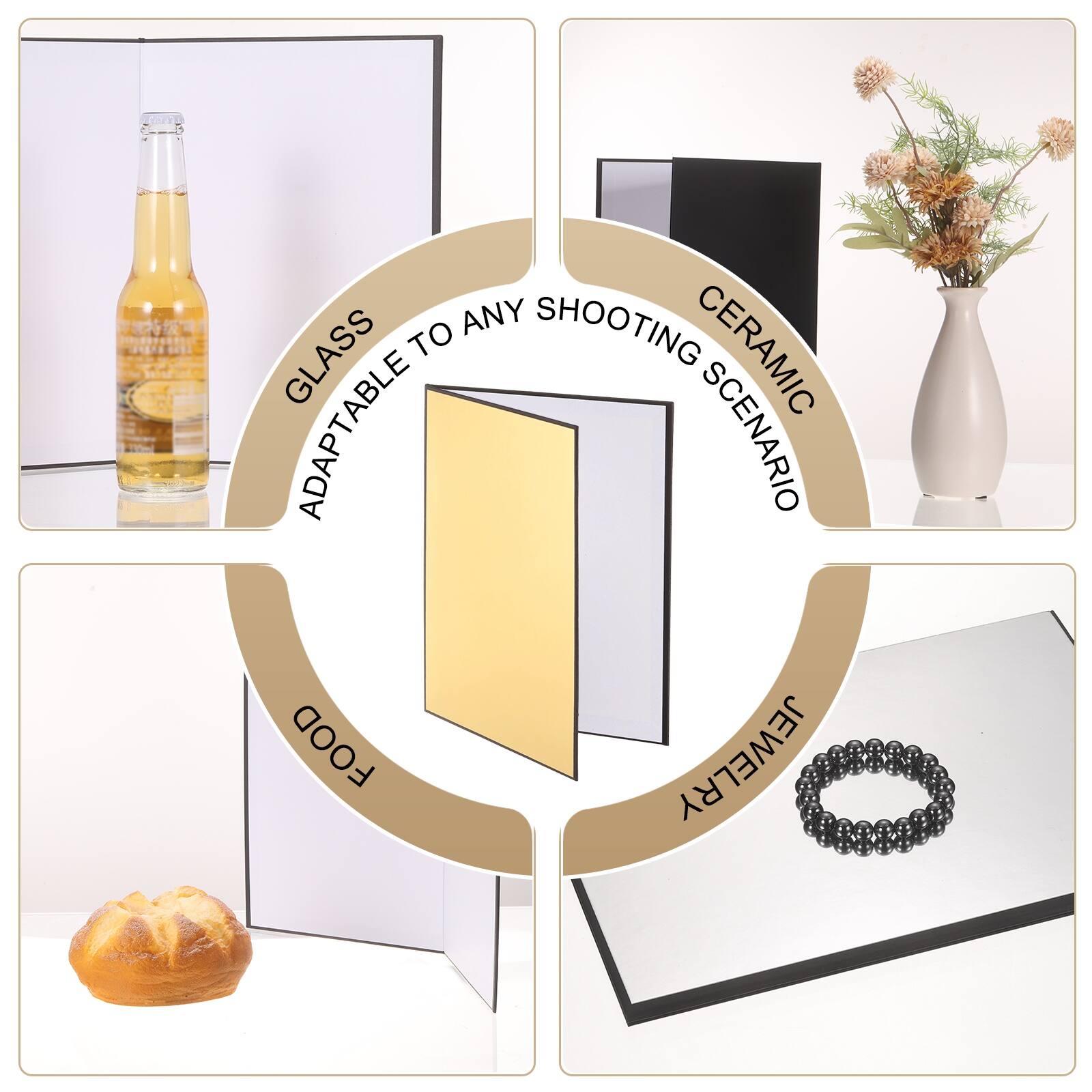 GLASS  
CERAMIC  
FOOD  
JEWELRY  
ADAPTABLE TO ANY SHOOTING SCENARIO