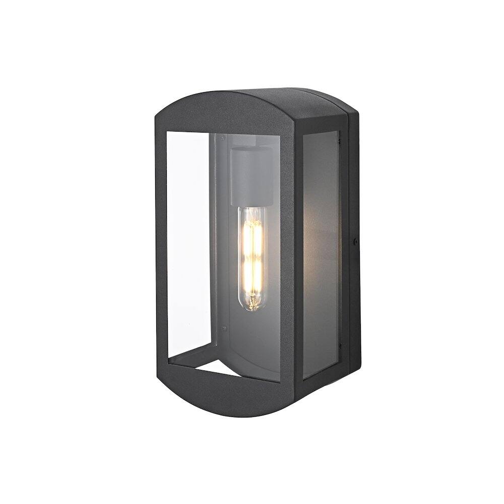 Angle. Elegant Lighting - Miles 6 Inch Outdoor Wall Sconce In Black - Black.