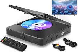Vulpecula Spade - Blu Ray Player 1080P Blu-ray Disc Player for Home Cinema, Dolby Audio/DTS, Plays All DVDs and Region A 1 Blu Rays