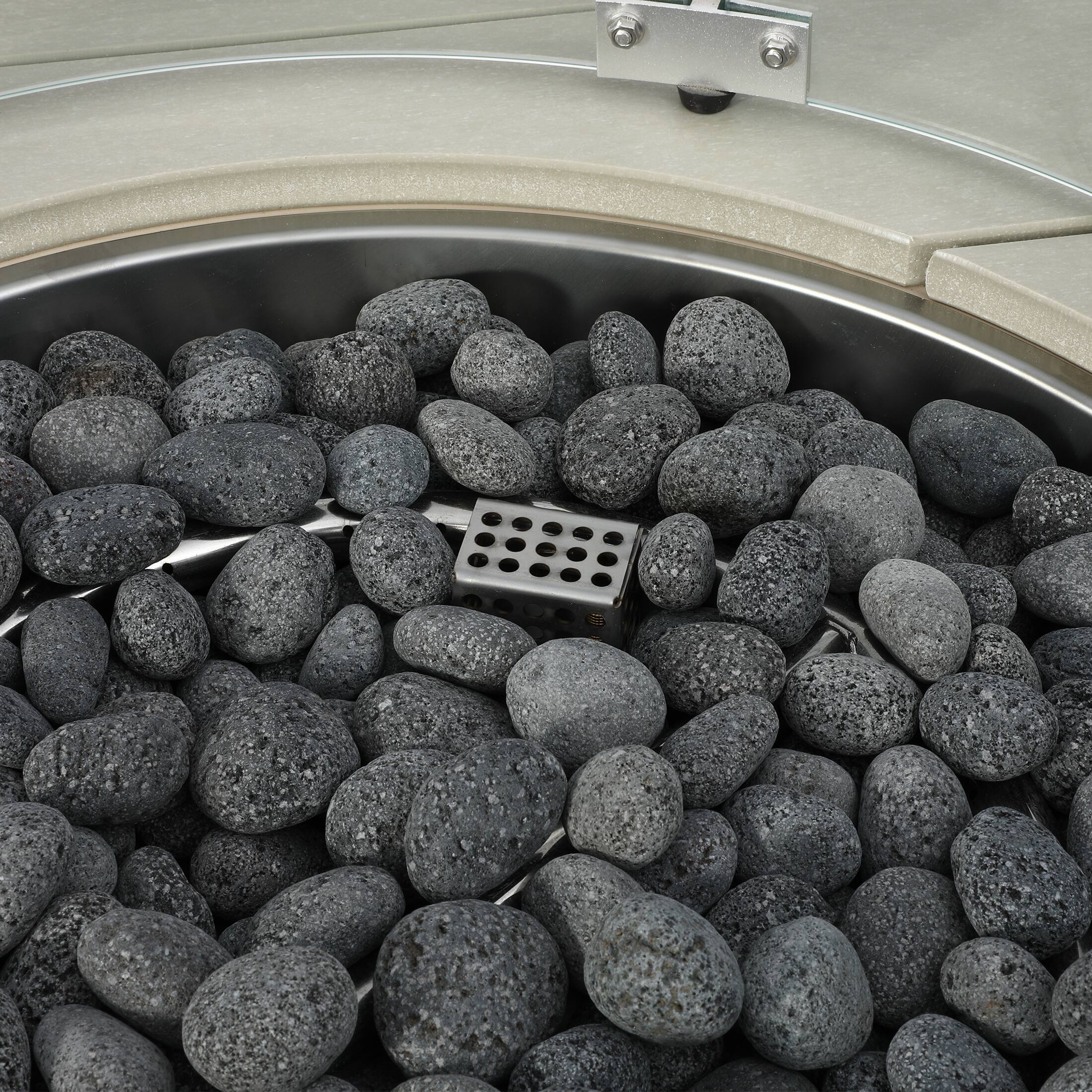 Alt View 4. WestinTrends - WestinTrends Helios 42" Modern Outdoor Patio Propane Square Fire Pit Table.