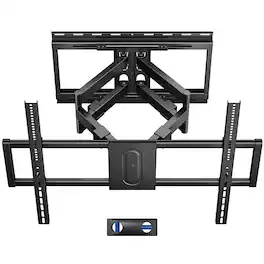 Dazzed Corner - Full Motion TV Wall Mount for 43–100 in. TVs, 25.2 in. Extension, VESA 800x600 - Black