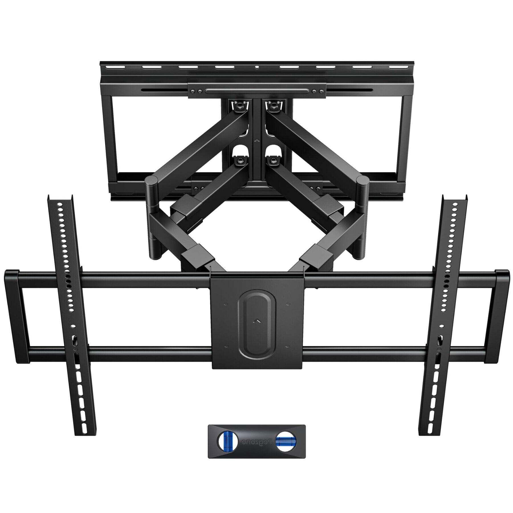 Front. Dazzed Corner - Full Motion TV Wall Mount for 43–100 in. TVs, 25.2 in. Extension, VESA 800x600 - Black.