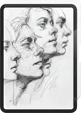 Front. ZAGG - Fusion Canvas Apple iPad Pro 11" (M5, M4) - Clear.