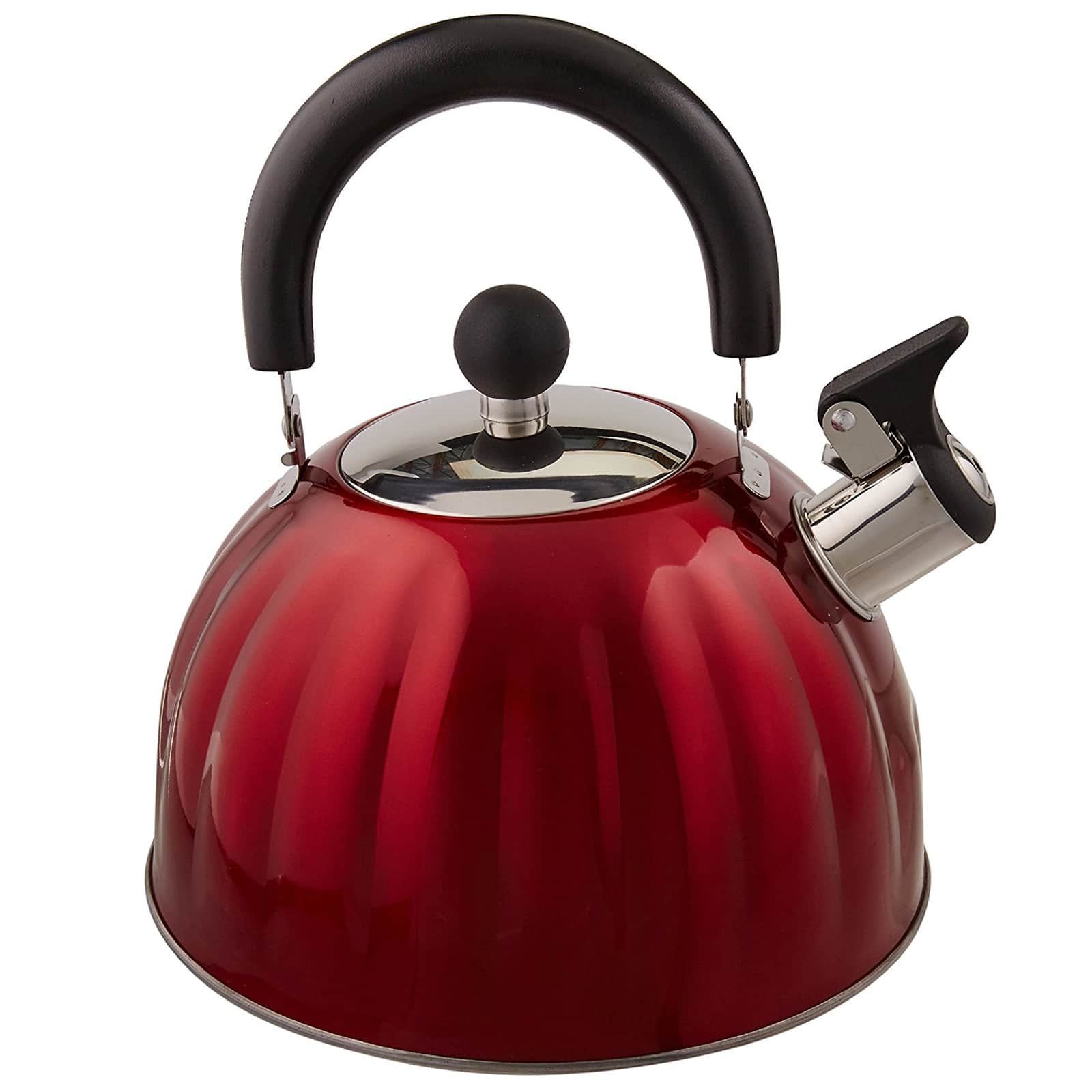 ジョン・ライト ケトル　2L　マーブルレッド MADE IN USA Mr. Coffee Twining 2.1 Quart Pumpkin Tea Kettle Red 31086572M