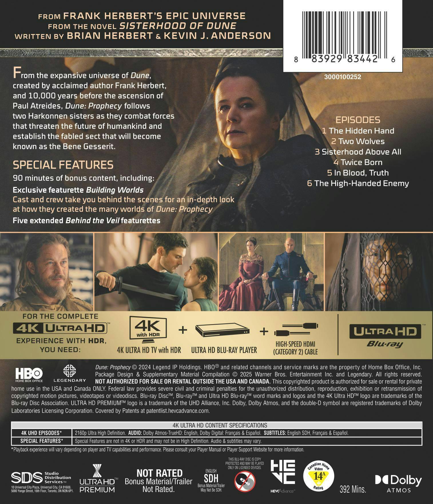 Back. Dune: Prophecy: The Complete First Season [UHD].