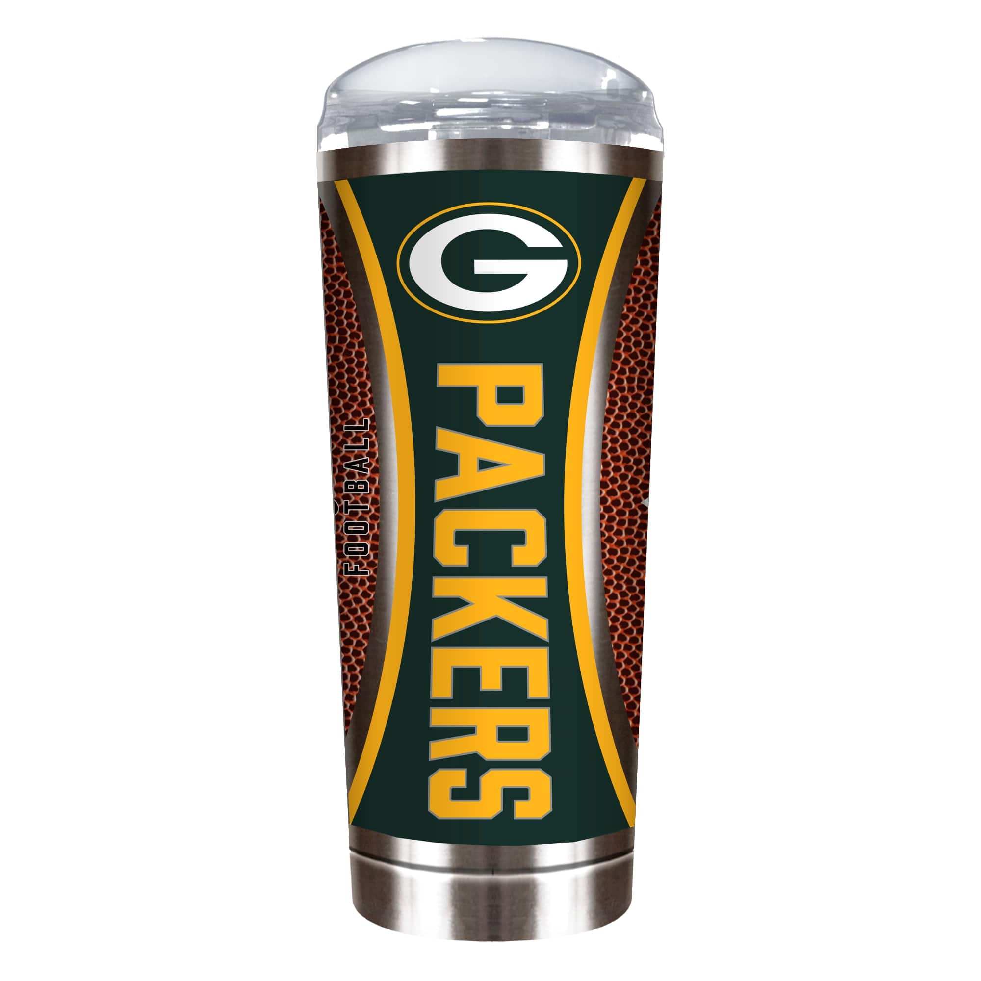 Great American Products - Green Bay Packers 18oz. Roadie Game Ball Tumbler - Brown