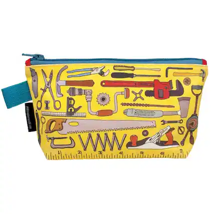 Front. PopMarket - Tool Cotton Zipper Bag Pouch - Multicolor.