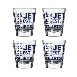Logo Brands - Winnipeg Jets 4-Pack 2oz. Shot Glass Set - Multicolor
