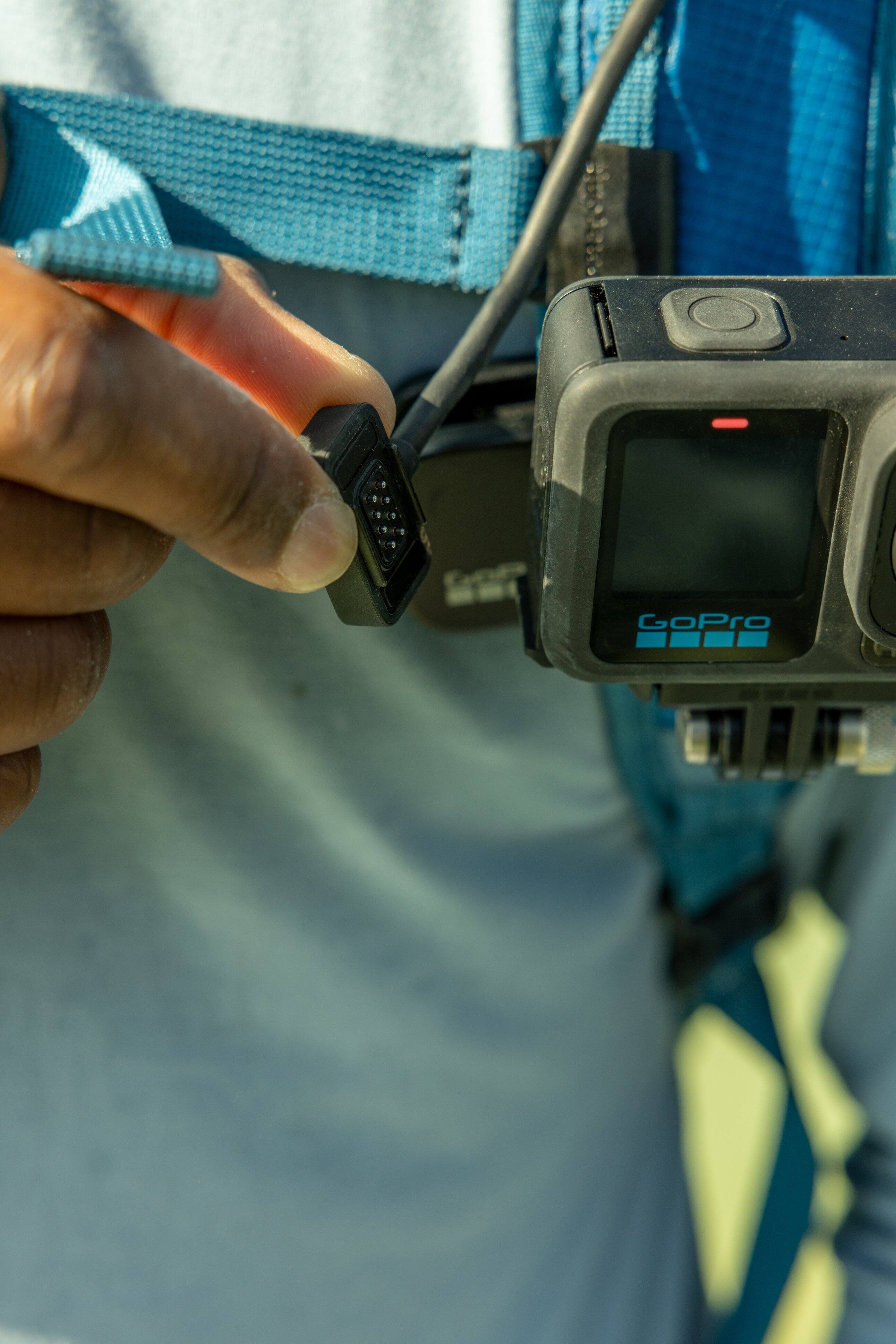 Alt View 11. GoPro - Contacto Magnetic Door and Power Cable Kit for HERO13 Black/HERO12 Black/HERO11 Black/HERO10 Black - Black.