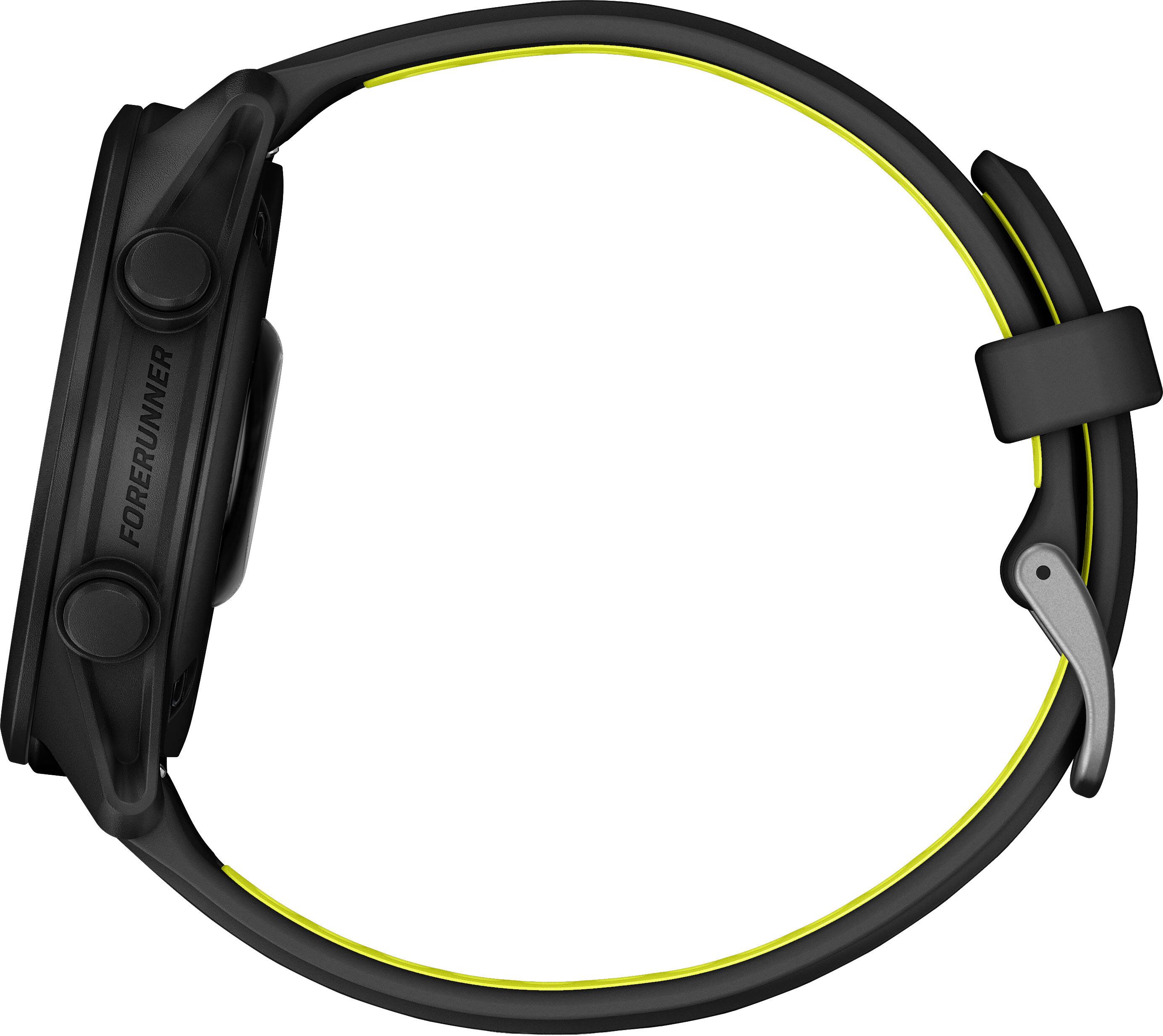 Alt View 7. Garmin - Forerunner 170 GPS Smartwatch 43 mm Fiber-Reinforced polymer - Black/Amp Yellow.