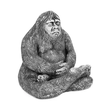 Front. Accoutrements - Zen Bigfoot 5 Inch Polystone Statue - Grey.