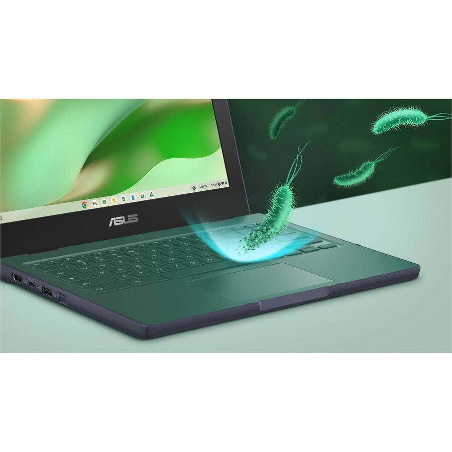 Alt View 8. ASUS - Asus Chromebook CZ11 Flip CZ1104FM2A-YZ42T 11.6" Touchscreen Rugged Convertible 2 in 1 Chromebook - HD - Octa-core (ARM - Mineral Gray.