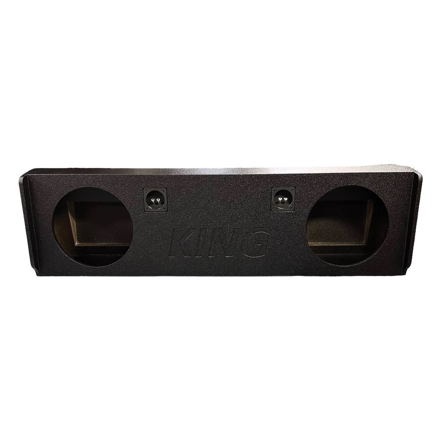 Alt View 2. King Boxes - King Boxes 12-in. Double-speaker Black Sprayed Enclosure For Chevy Silverado/gmc Sierra 2014 Through 2018 Crew Cabs - black.