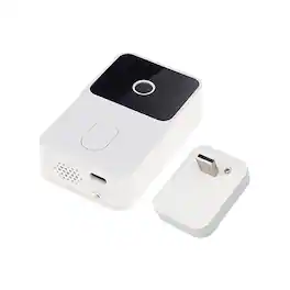 Cluzine - Low Power WiFi Video Doorbell Wireless Smart Doorbell HD Kement Button Wake-Up Black