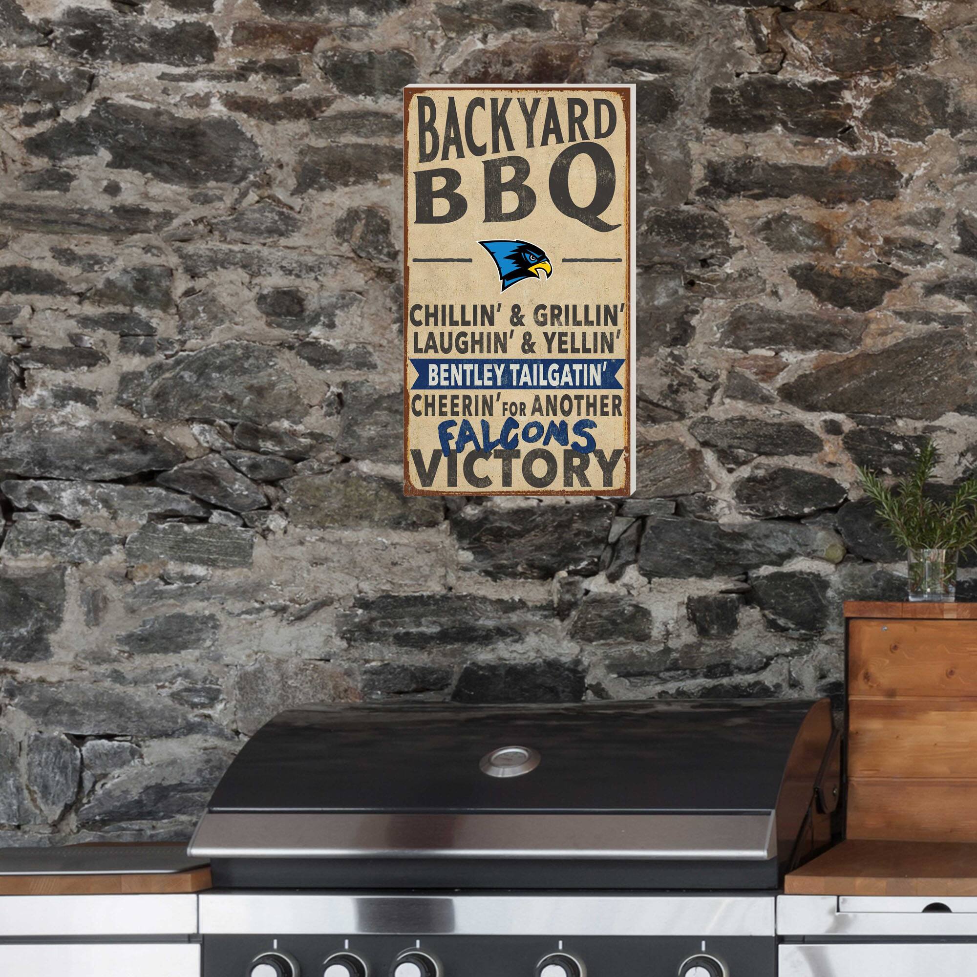 BACKYARD BBQ  
CHILLIN' & GRILLIN'  
LAUGHIN' & YELLIN'  
BENTLEY TAILGATIN'  
CHEERIN' FOR ANOTHER  
FALCONS VICTORY