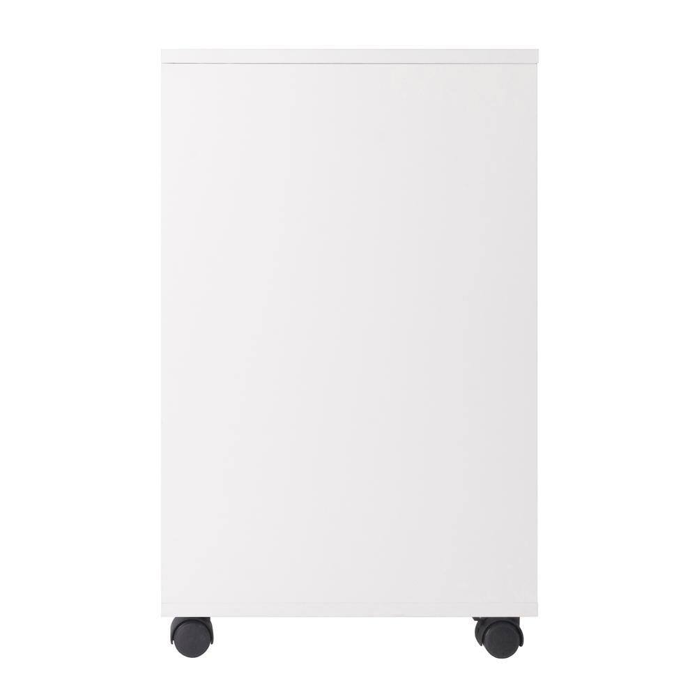 Alt View 1. FurniFact - Composite Wood Home Office Floor Cabinet with Filing Drawer - White.