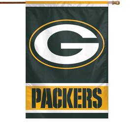 WinCraft - Green Bay Packers 28" x 40" Primary Logo Single-Sided Vertical Banner - Multicolor
