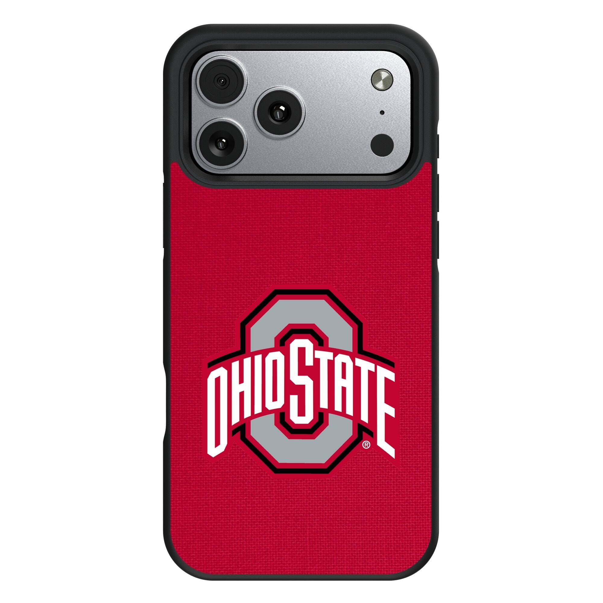 Front. Keyscaper - Ohio State Buckeyes Bump Case with 8.2ft Drop Protection - 16 - Multicolor.
