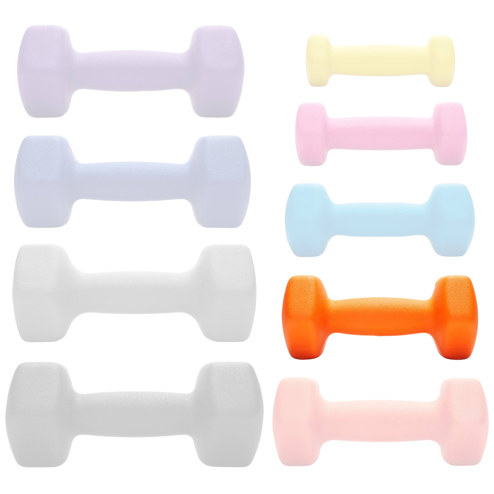 Alt View 4. Philosophy Gym - Neoprene Dumbbell Hexagon Hand Weights - Set of 2 - Strength Training - Orange.