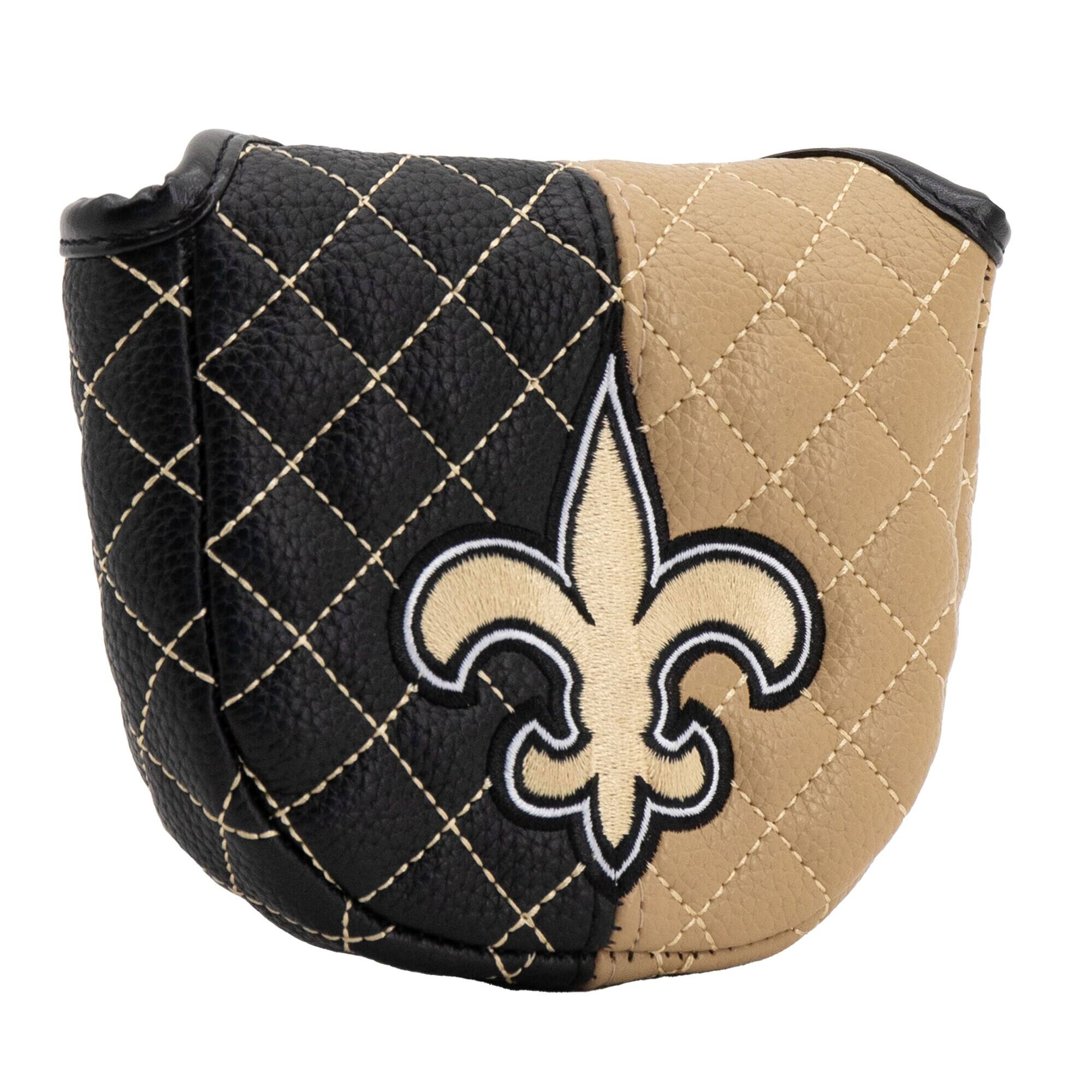 Alt View 2. Team Golf - New Orleans Saints Quilted Mallet Putter Cover - Multicolor.