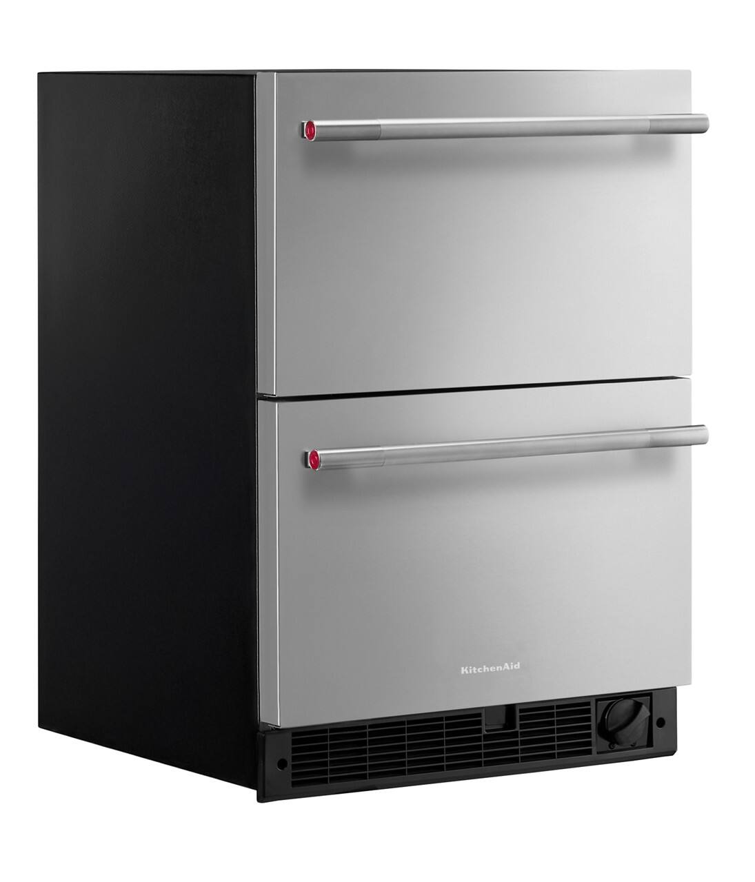 Alt View 10. KitchenAid - 4.2 Cu. Ft. Undercounter Double-Drawer Refrigerator/Freezer - Black Cabinet.
