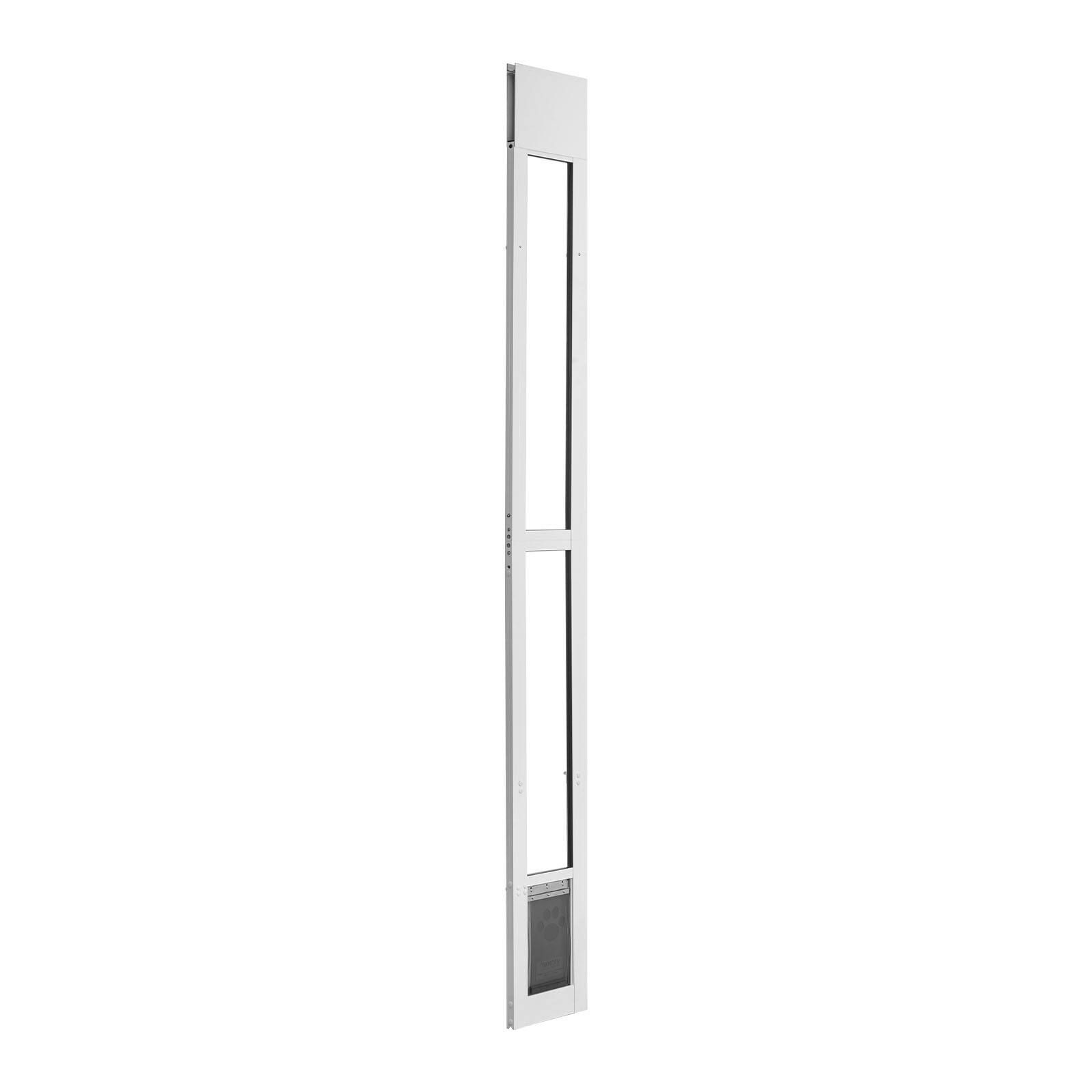 Alt View 5. VEVOR - Dog Door for Sliding Glass Door,75 7/8" to 80 11/16" Adjustable Height,Aluminum Alloy Frame with Flap and Rotating Hinge - White.