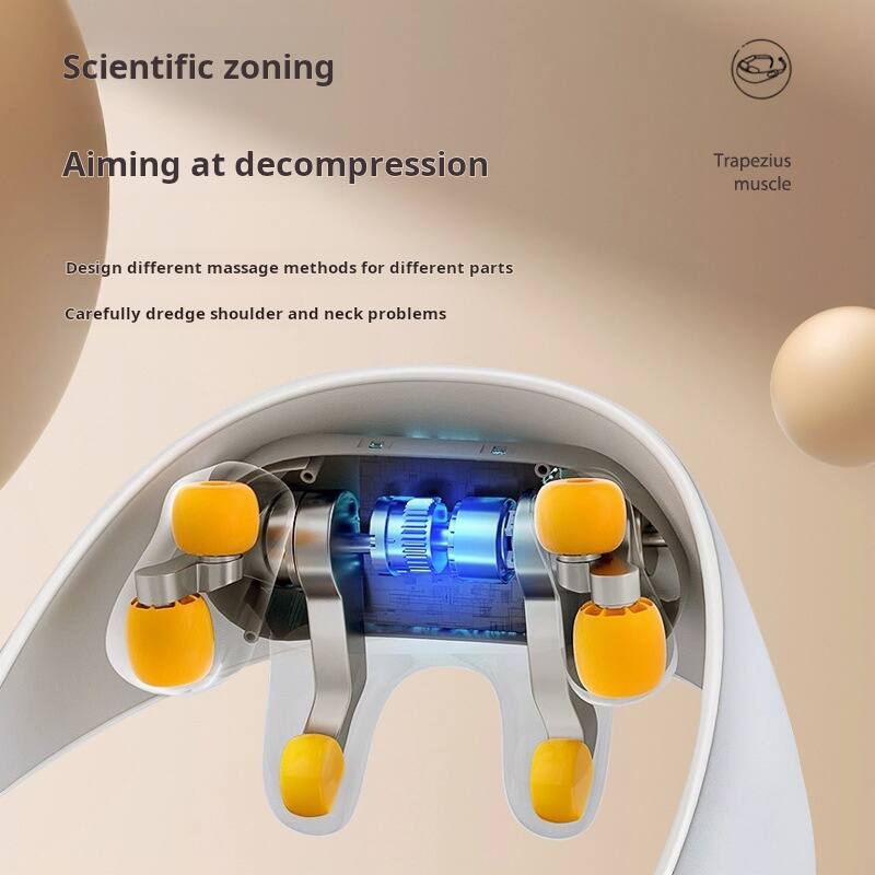 Scientific zoning  
Aiming at decompression  

Design different massage methods for different parts  
Carefully dredge shoulder and neck problems  

Trapezius muscle