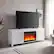 Alt View 1. Henn & Hart - Chabot Crystal Fireplace TV Stand for TVs up to 75" - White.