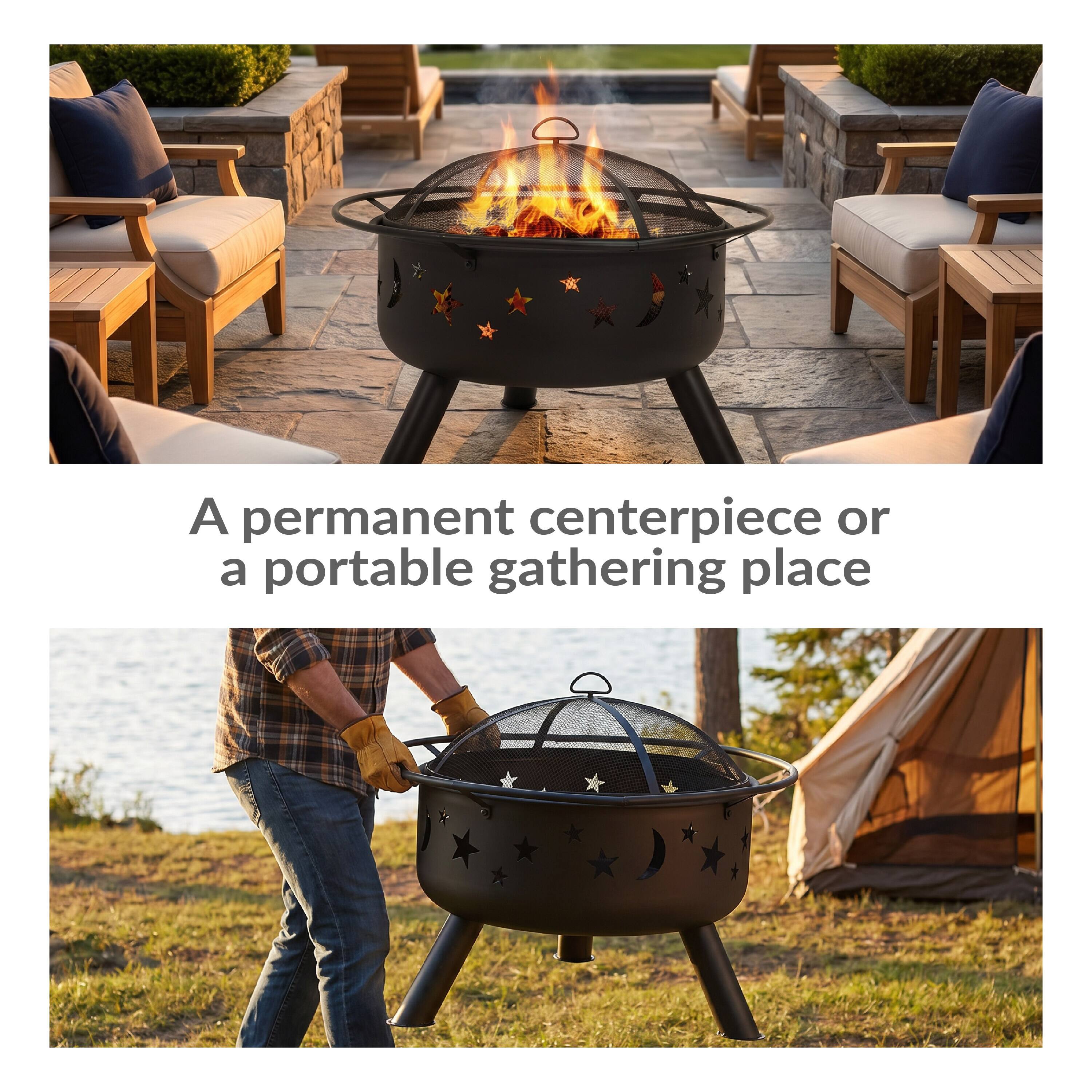 A permanent centerpiece or a portable gathering place