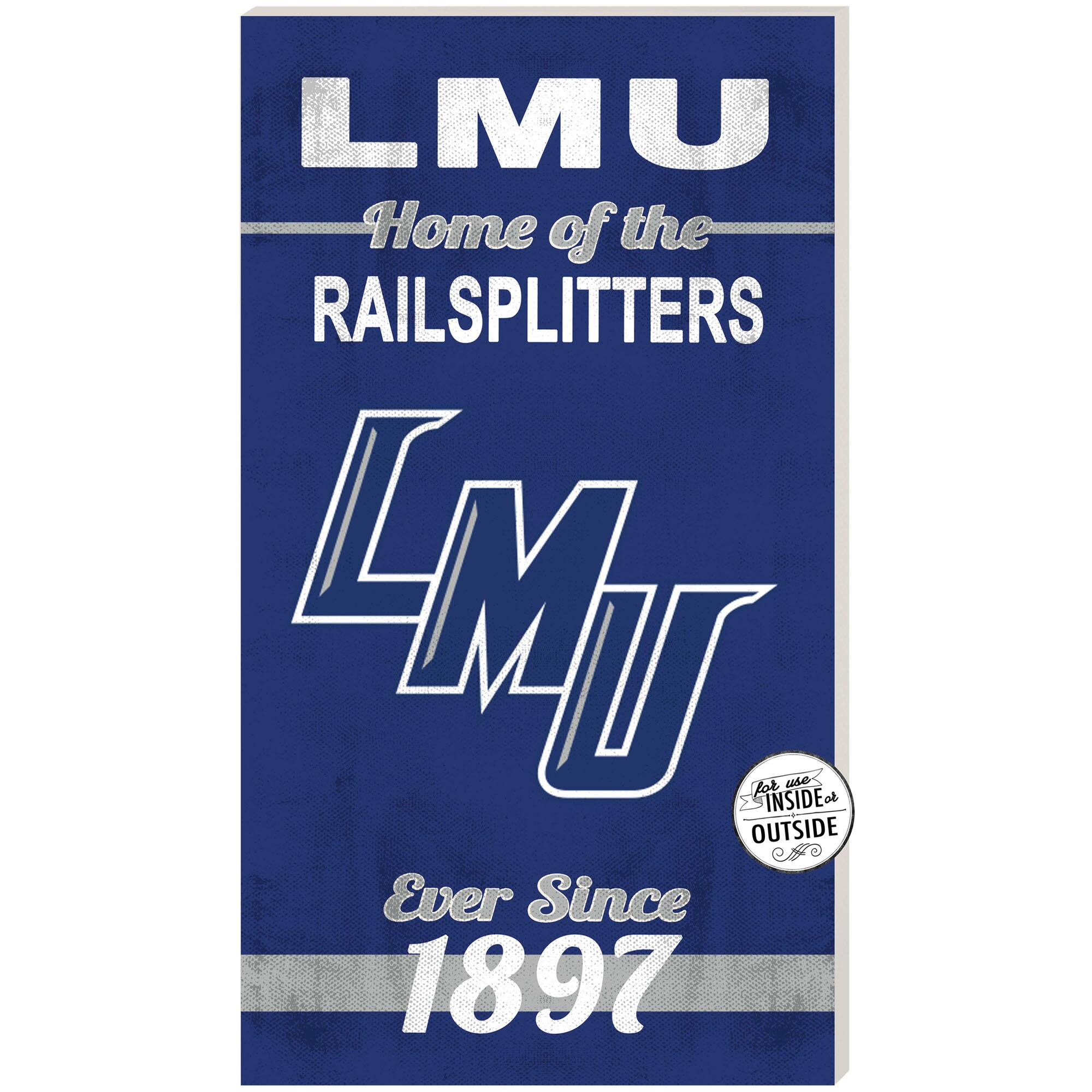Lincoln Memorial Railsplitters 11" x 20" Indoor/Outdoor Home Of The Sign
