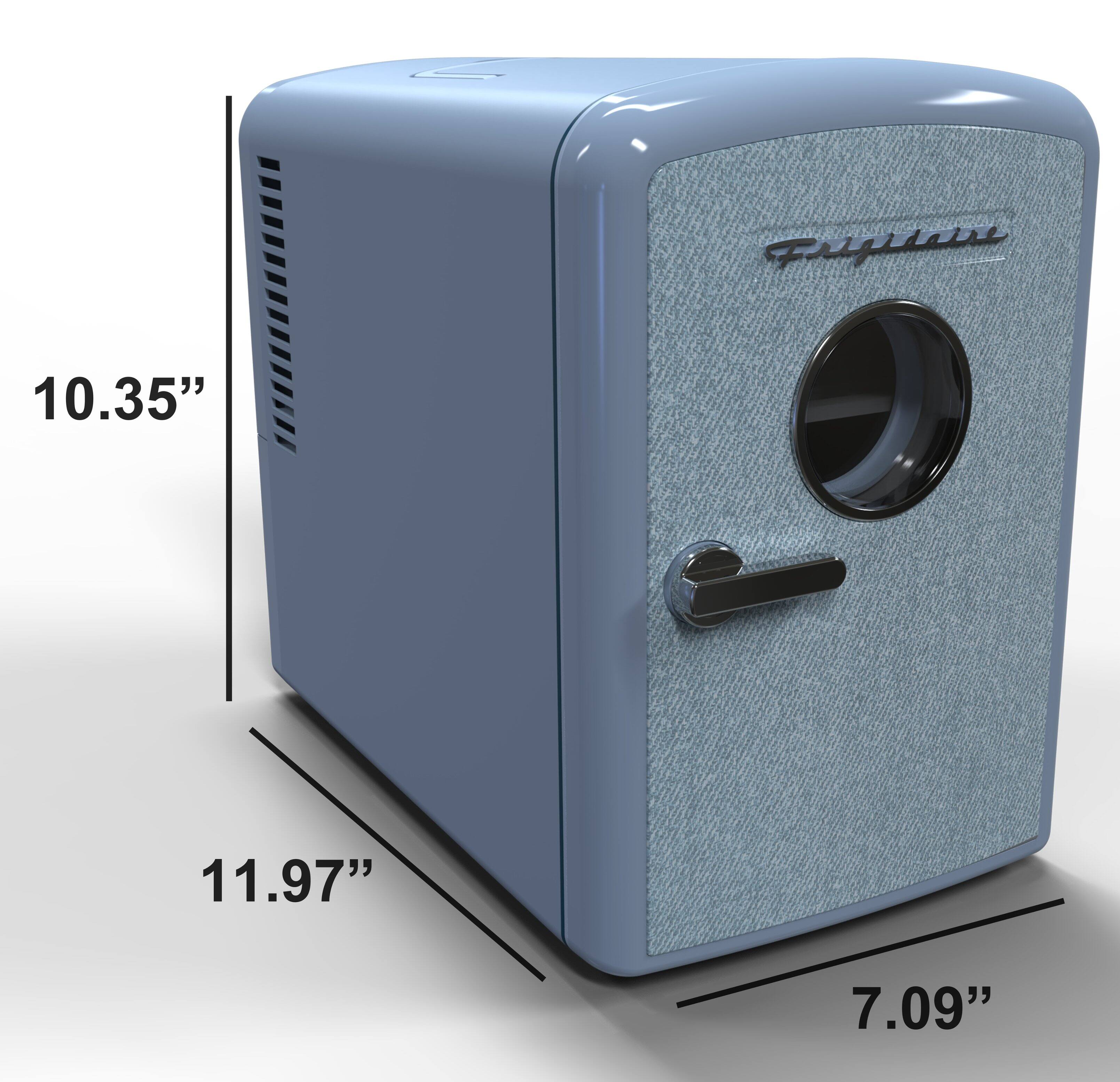 Frigidaire Retro Mini Personal Fridge Cooler, Holds 9 Cans, Portable