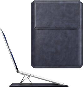 Fintie - Sleeve Case for MacBook Neo 13 inch, MacBook Air 13.6/13.3 inch, MacBook Pro 13 inch, Slim Bag Cover with Stand - Navy
