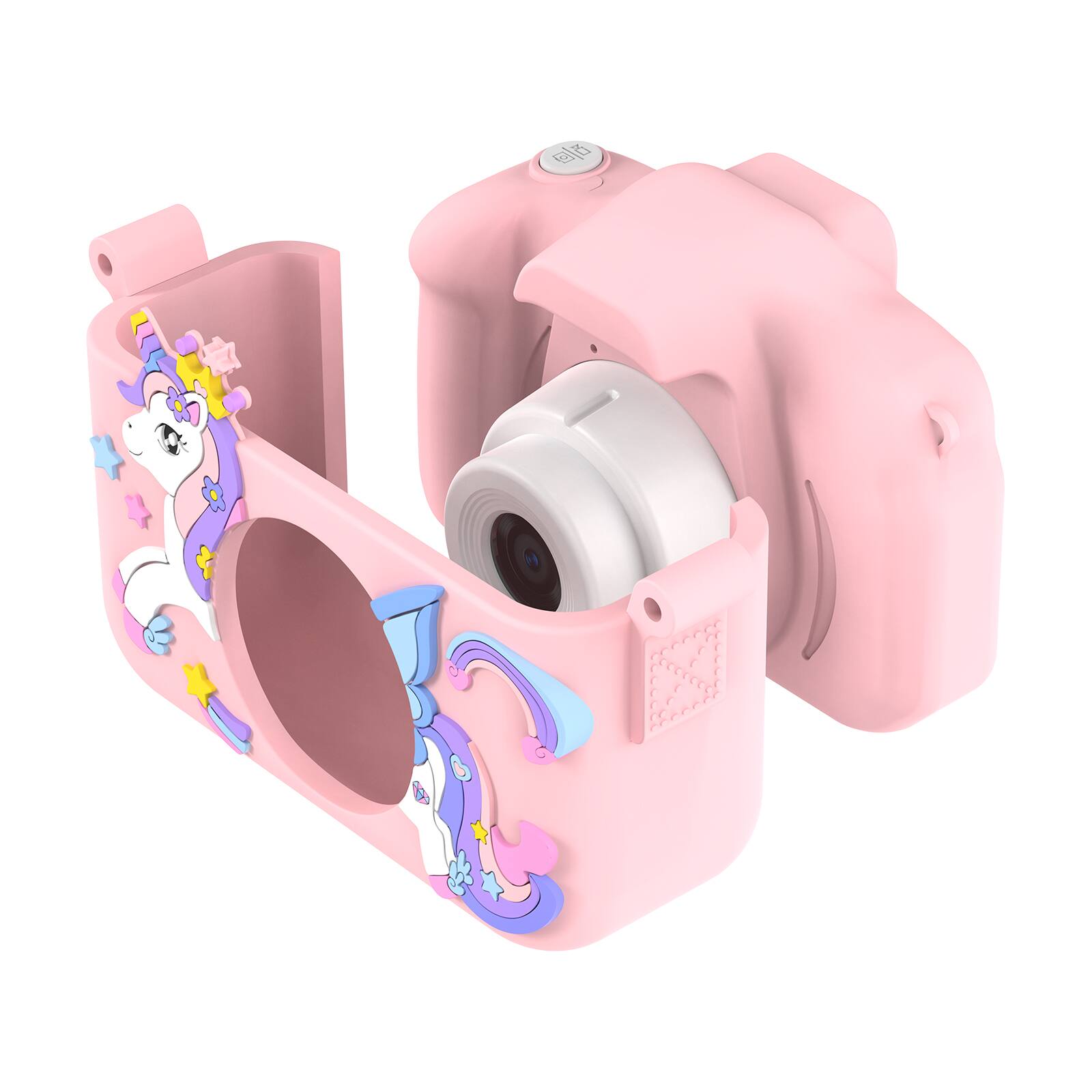 Left. Contixo - KC3 Kids Camera, 1080P Video Camera, Selfie Camera for Boys Girls, Kids Digital Camerawith Puzzle Games - Pink.