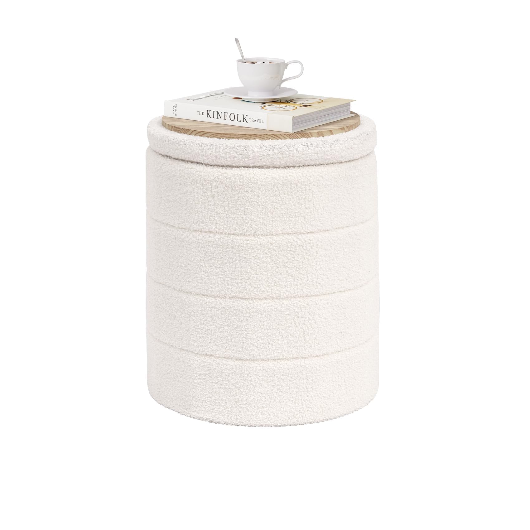 White 14.6"D x14.6"W x 17.7"H