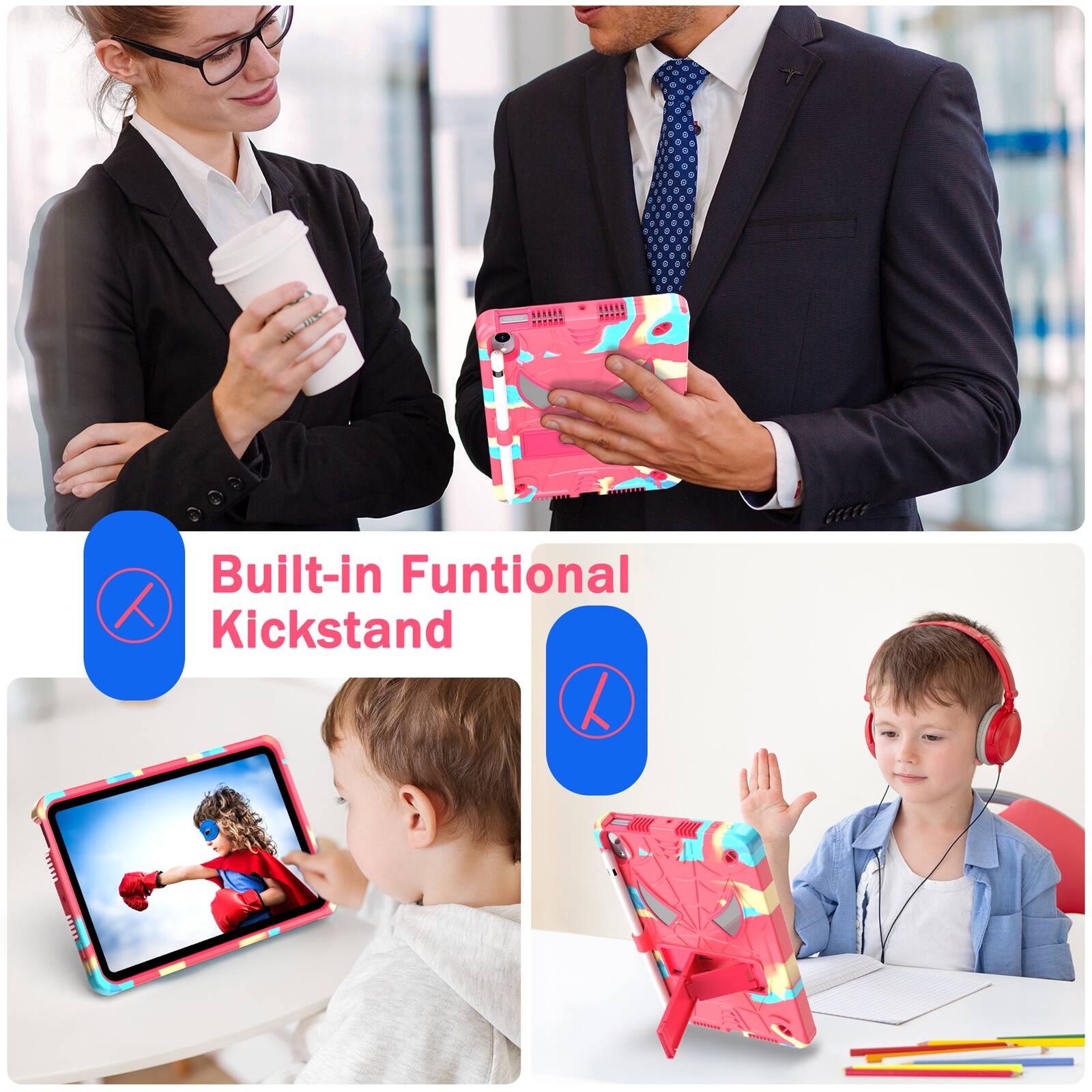 Built-in Functional Kickstand