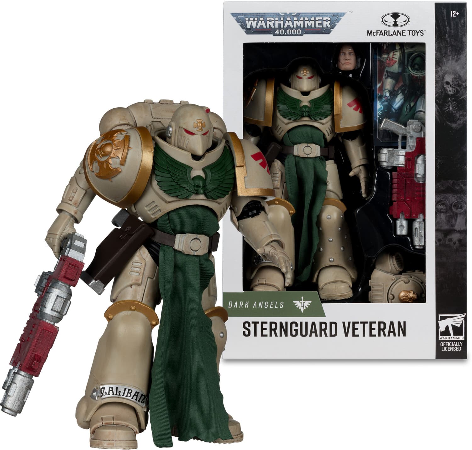 McFarlane Toys - McFarlane - Warhammer 40K - Space Marine - 7" Sternguard Veteran Action Figure - COLLECTIBLES - Multicolor