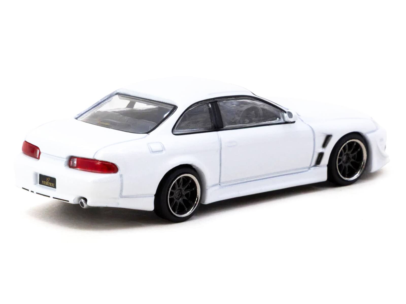 Alt View 2. Tarmac Works - Toyota VERTEX Soarer JZZ30 RHD (Right Hand Drive) White Metallic "Global64" 1/64 Diecast Model Car by Tarmac Works.