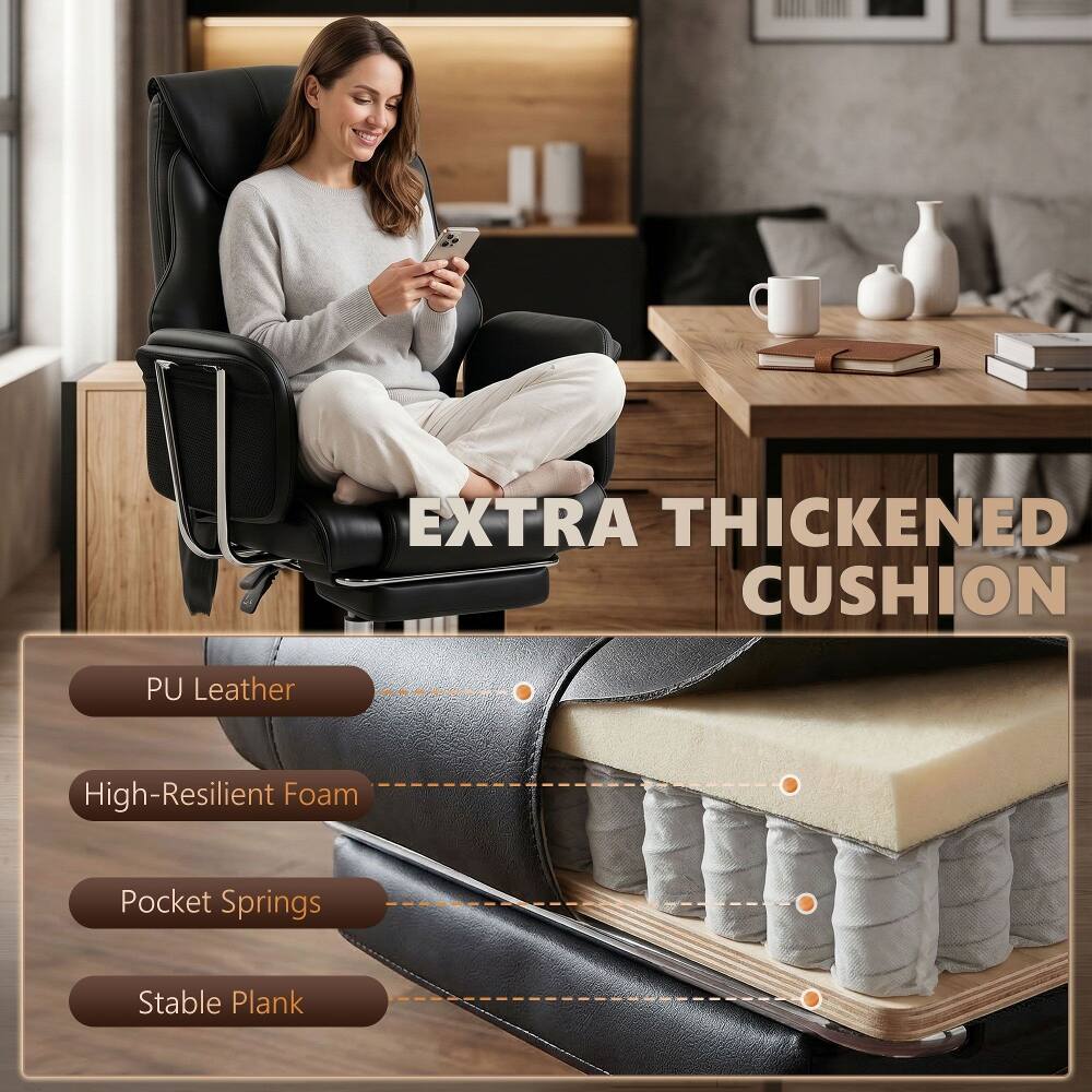 EXTRA THICKENED CUSHION

PU Leather
High-Resilient Foam
Pocket Springs
Stable Plank