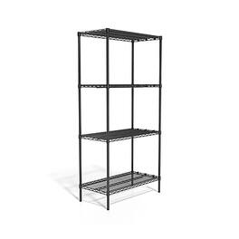 Coastwide Professional - 4-Shelf Wire Unit, 36"W - Black