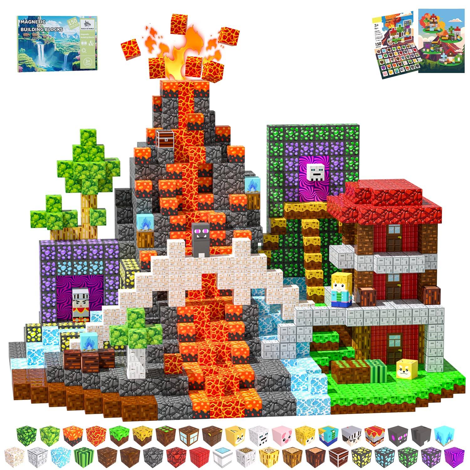 MAGNETIC BUILDING BLOCKS  
K3  
150 PIECES  
3+  
130