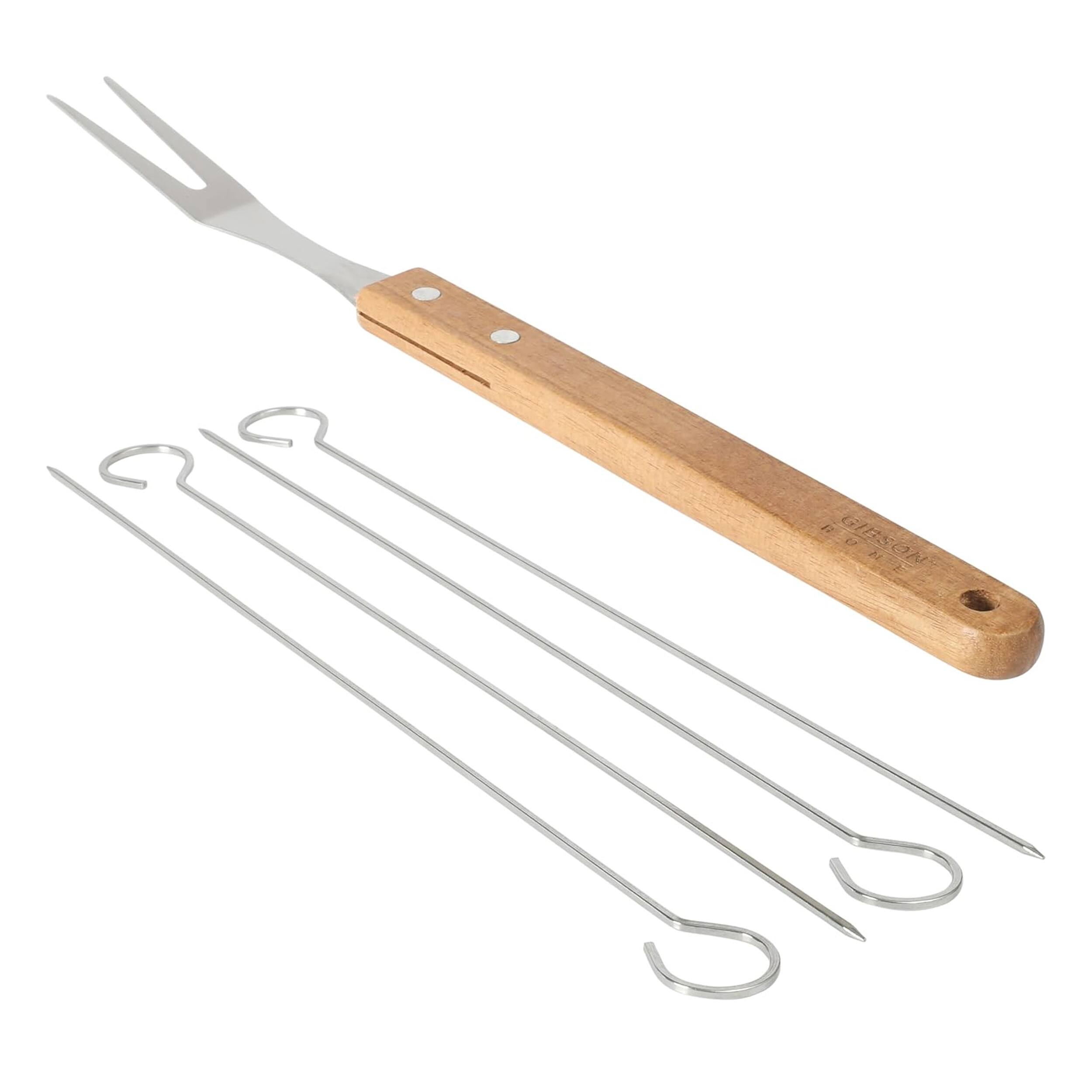 Alt View 3. Gibson - Gibson Home Barbecue Pro 8 Piece Stainless Steel Barbecue Tool Set with Carry Box - Brown.