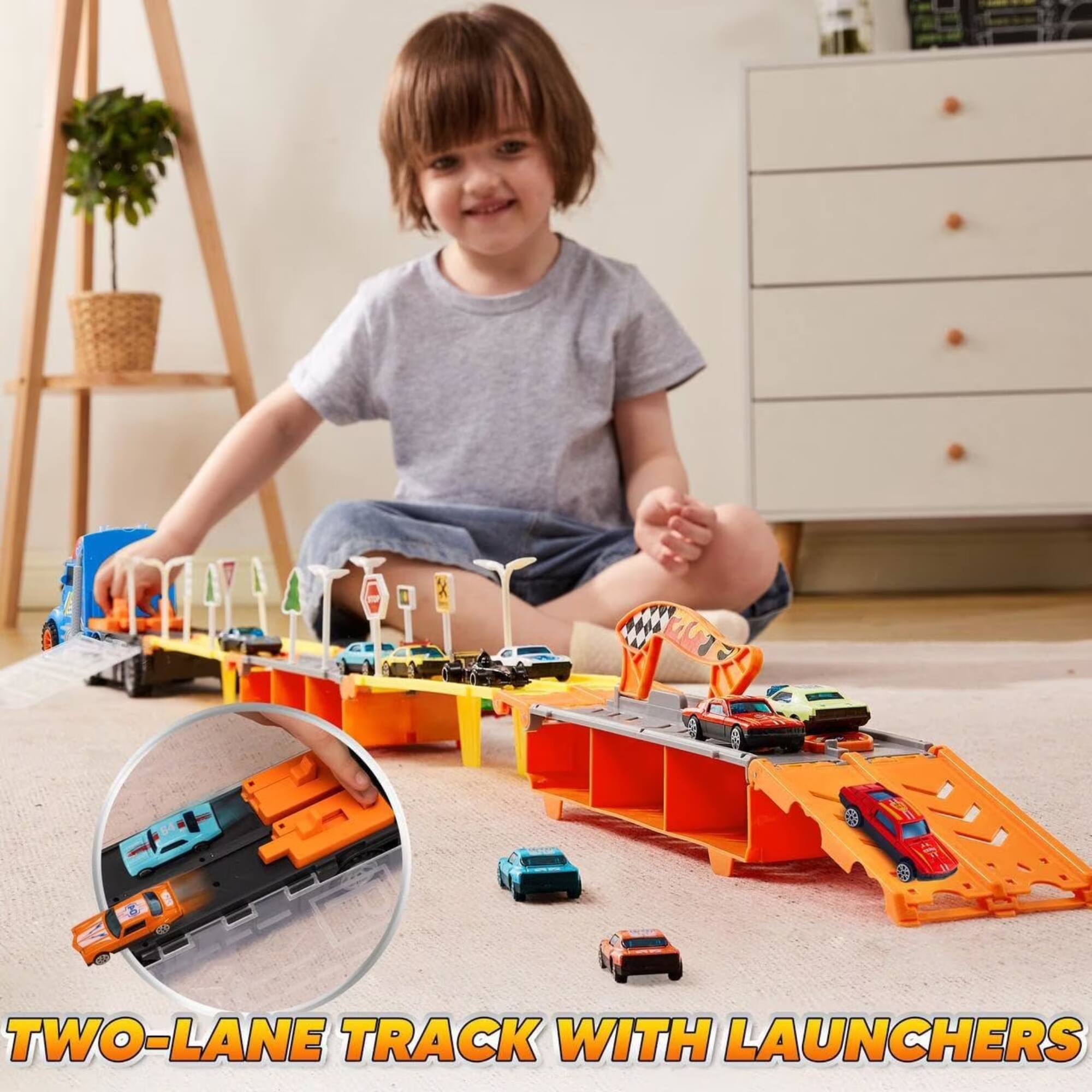Two-Lane Track with Launchers