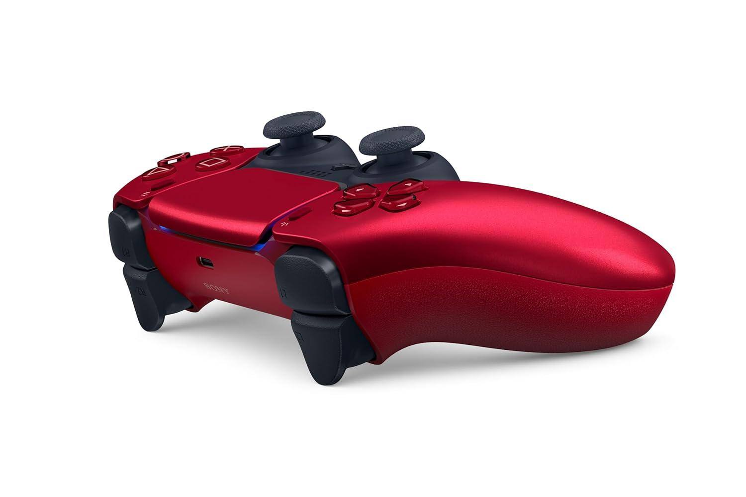 Alt View 1. Sony - Sony PS5 Digital Edition Console Bundle & Volcanic Red DualSense - White+Red.